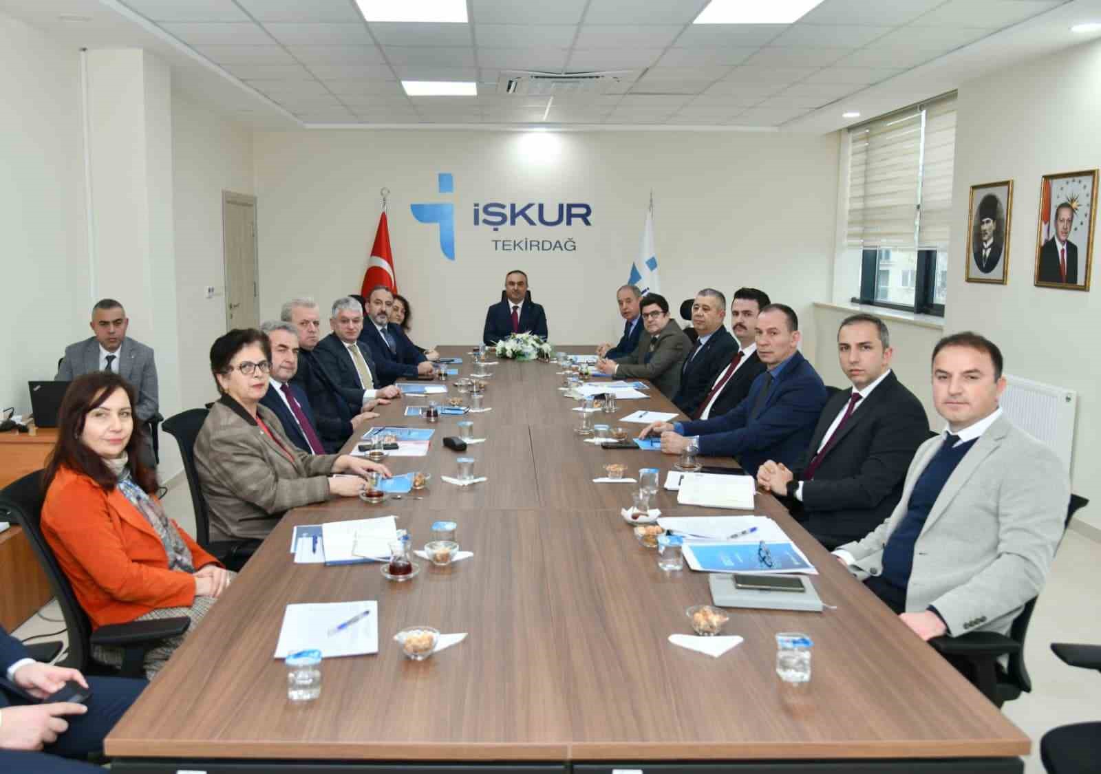 Tekirdağ İstihdam ve Mesleki Eğitim Kurulu toplantısı