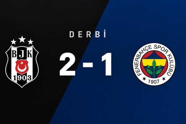 Beşiktaş derbide Fenerbahçe’yi 2-1 mağlup etti Beşiktaş derbide Fenerbahçe’yi 2-1 mağlup etti