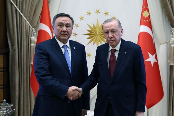 Cumhurbaşkanı Erdoğan, Türk Devletleri Teşkilatı Genel Sekreteri Ömüraliyev’i kabul etti Cumhurbaşkanı Erdoğan, Türk Devletleri Teşkilatı Genel Sekreteri Ömüraliyev’i kabul etti
