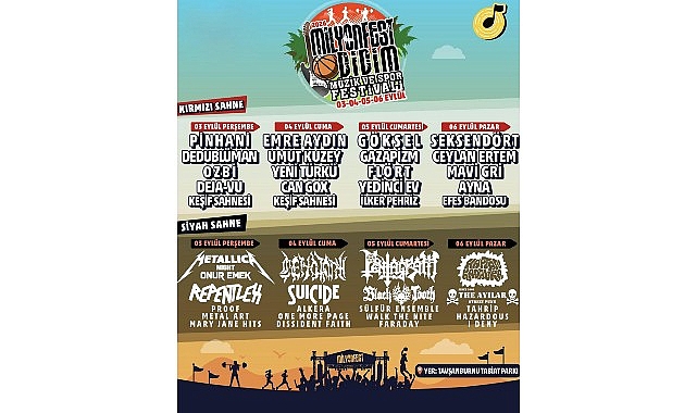 Didim Belediyesi'nin katkılarıyla düzenlenen MilyonFest Didim'de festival heyecanı başladı