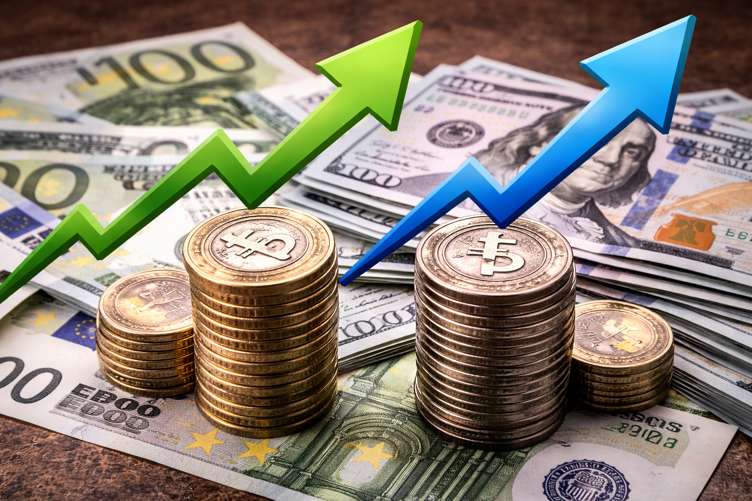 Döviz piyasalarında euro ve sterlin dolar karşısında yükseldi