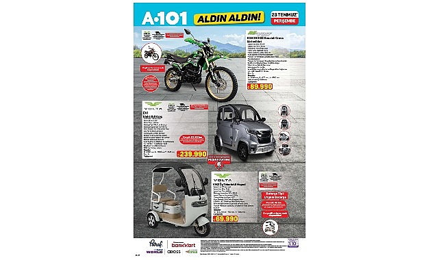 Elektrikli Araç 23 Temmuz'da A101'de