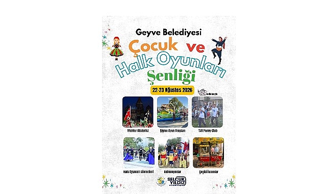 Geyve'de Çocukların Neşesi Halk Oyunlarının Coşkusuyla Buluşacak