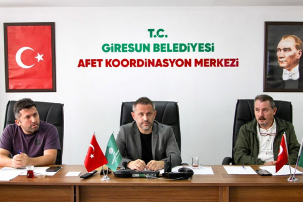 Giresun'da Afet Risk Yönetimi ve Hazırlık Toplantısı gerçekleştirildi