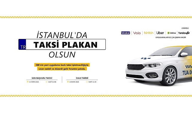İstanbul'da uygulama bazlı taksi için 10. ihale 13 Ekim'de