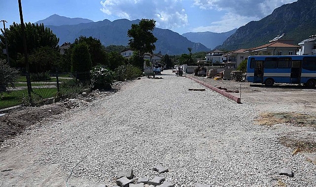 Kemer'de altyapı çalışmaları 