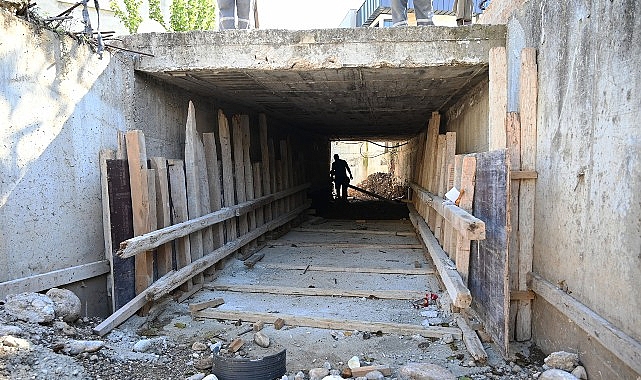 Kemer'de altyapı çalışmaları 