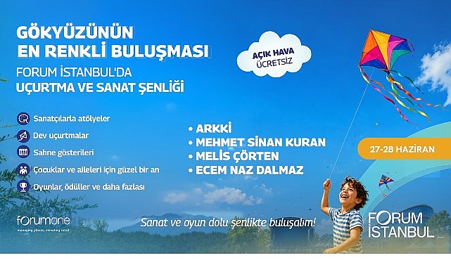 Sanat, oyun ve hayal gücü dolu ücretsiz etkinlikler 27–28 Haziran'da 