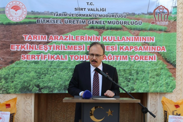 Siirt’te 600 çiftçiye 13,3 milyon liralık tohum desteği