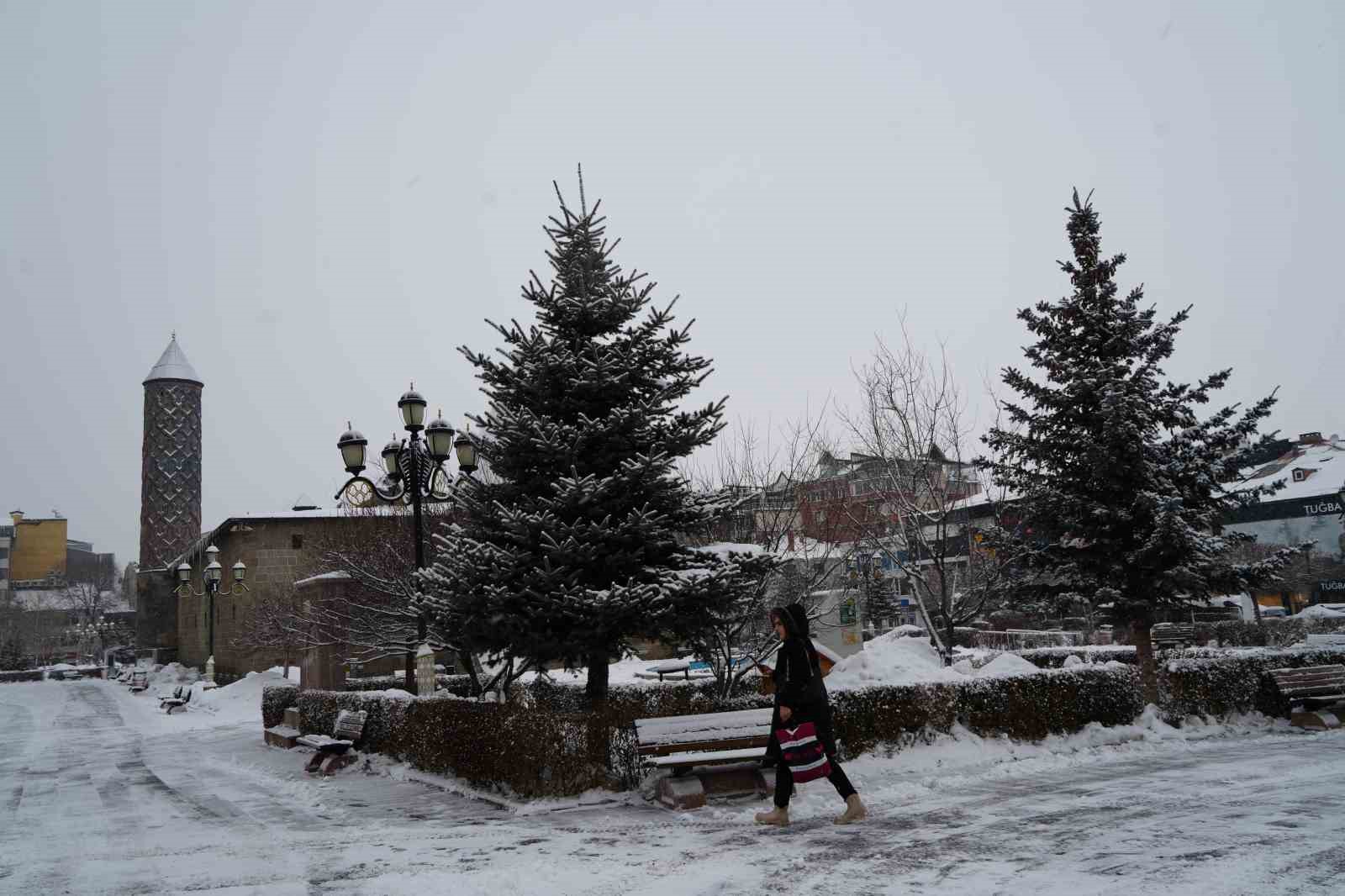 Erzurum’da kar yağışı etkili oluyor
Erzurum’da kar yağışı etkili oluyor