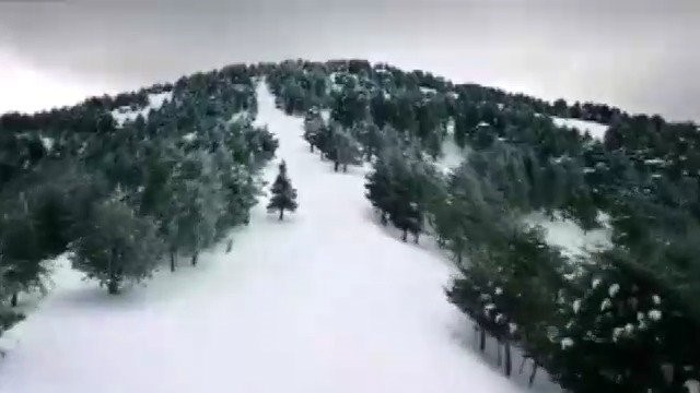 Kavaklıdere beyaza büründü
