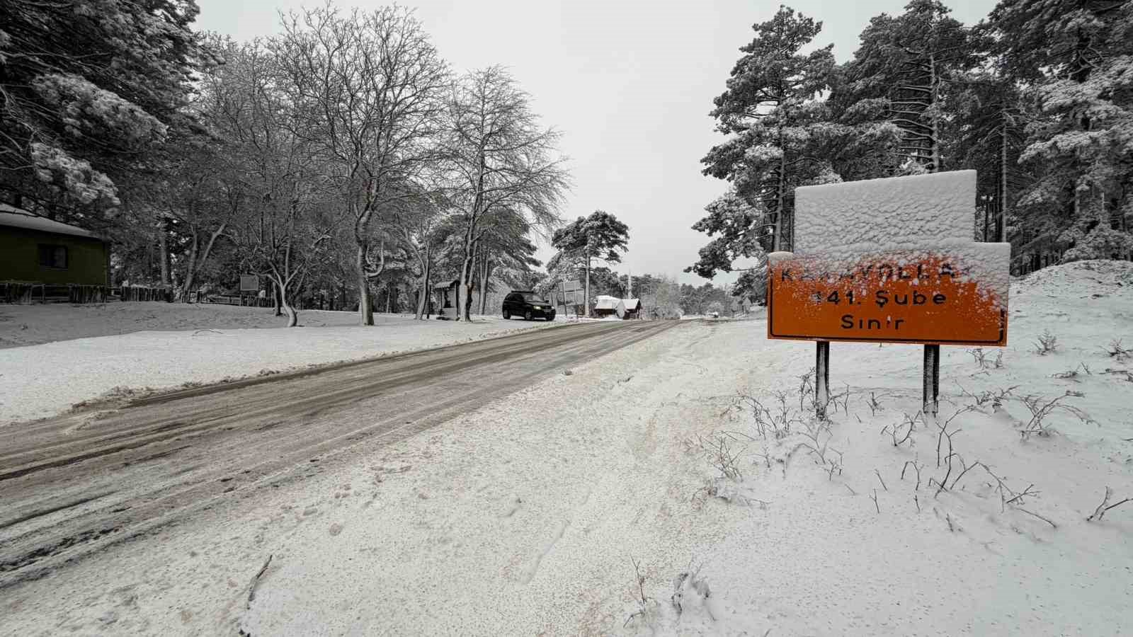 Kazdağları’nda kar yağışı etkili oluyor
