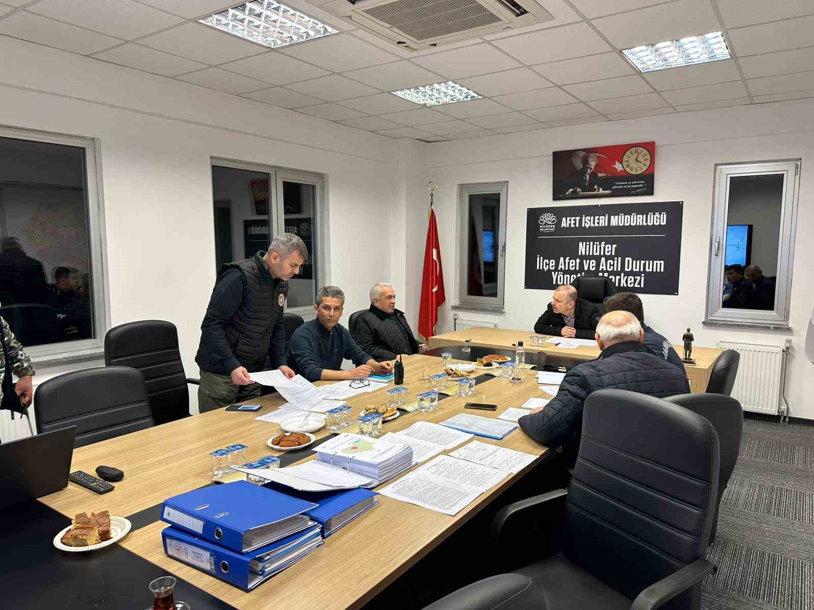 Nilüfer’de afetlere karşı hazırlık tatbikatı
