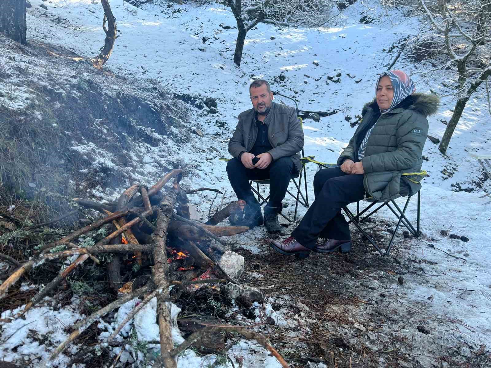 Paşa Yaylası’nda kar keyfi
