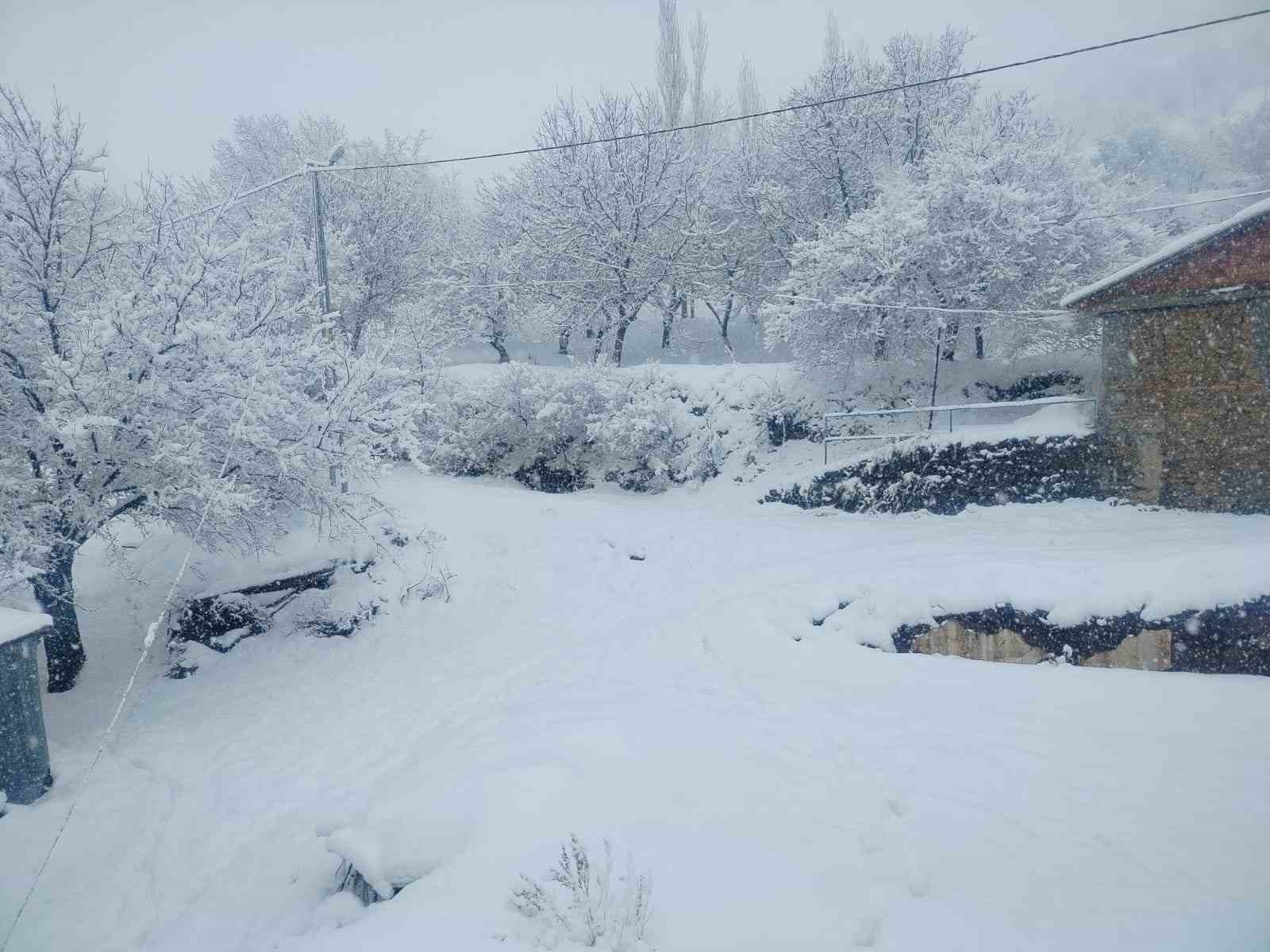 Pütürge’de kar kalınlığı 1 metreye yaklaştı
