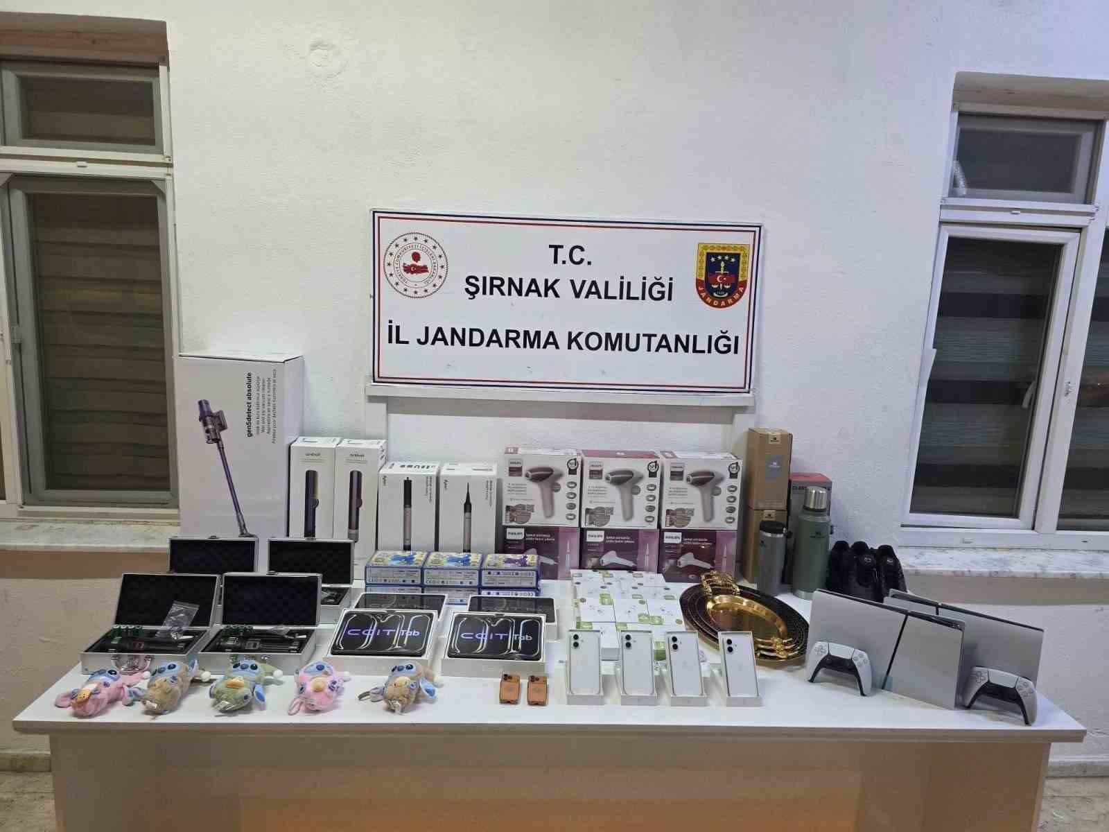 Şırnak’ta jandarma ekipleri 21 milyonluk kaçak ürün ele geçirdi
