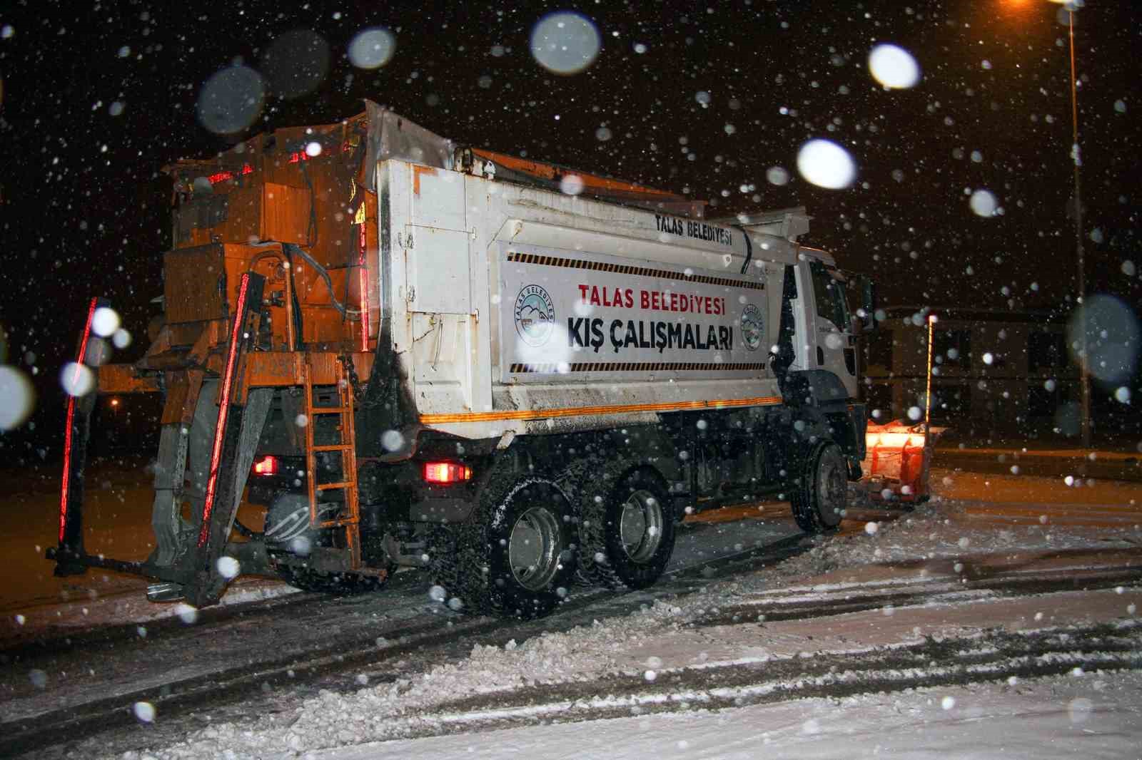 Talas’ta kış çalışmalarına teknolojik takip
