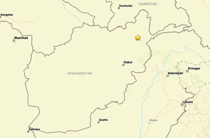 Afganistan'da deprem