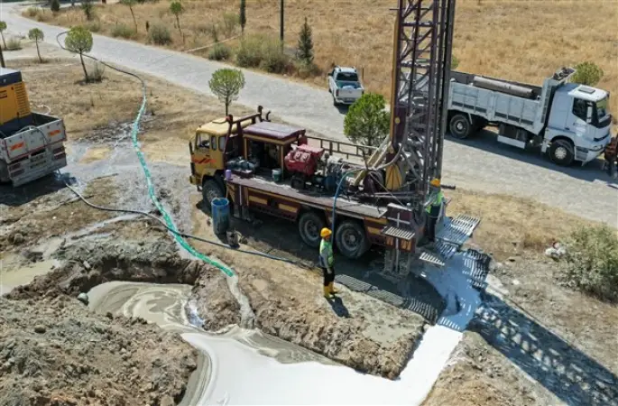 Aydın’da yeni su kaynakları için sondaj çalışmaları sürüyor