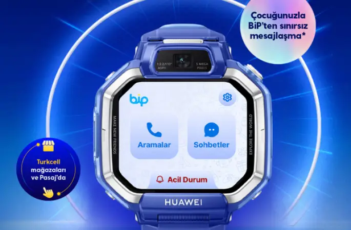 BiP entegrasyonuna sahip Huawei akıllı çocuk saatiyle güvenli ve konforlu iletişim