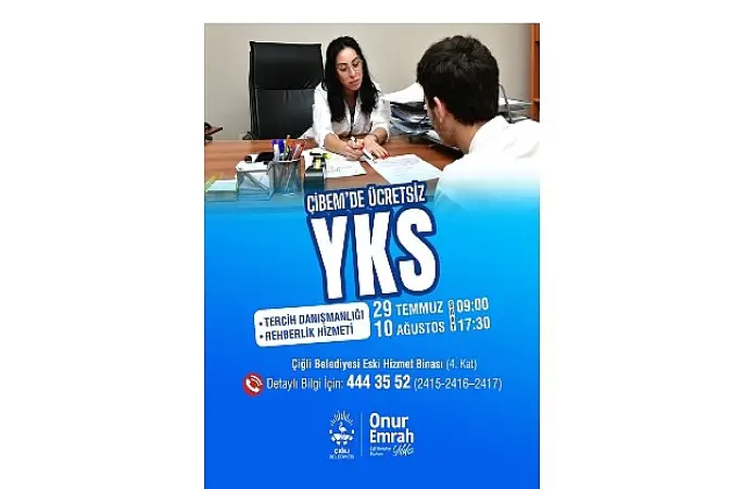 Çiğli Belediyesi'nden YKS Adaylarına Ücretsiz Tercih Danışmanlığı
