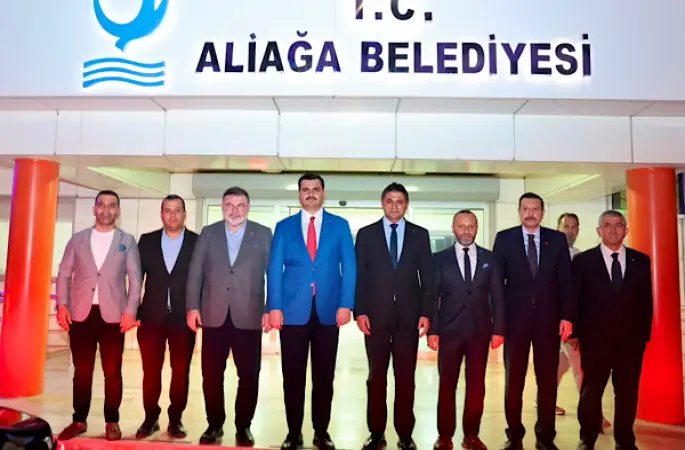 Cumhur İttifakı temsilcilerinden Aliağa Belediyesi’ne ziyaret