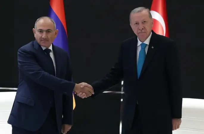 Cumhurbaşkanı Erdoğan, Ermenistan Başbakanı Paşinyan’ı Kabul Etti