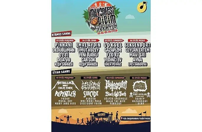 Didim Belediyesi'nin katkılarıyla düzenlenen MilyonFest Didim'de festival heyecanı başladı