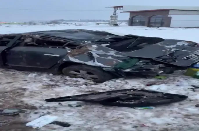 Diyarbakır’da araç takla attı: 2 yaralı
