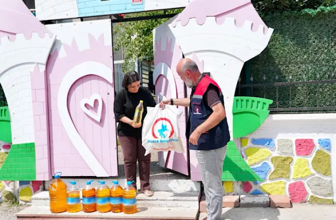  Düzce'de bitkisel atık yağ kampanyası sürüyor