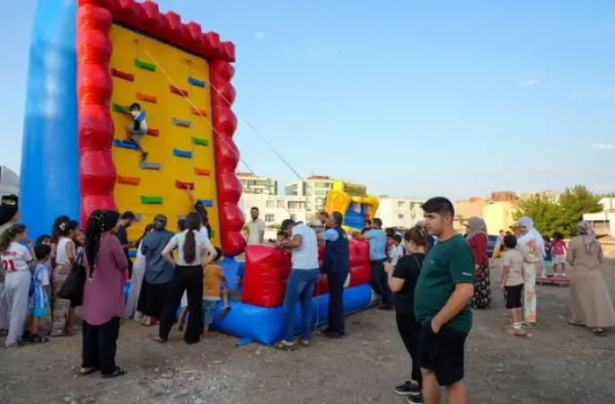 Ergani’de çocuklar spor şenliğinde buluştu