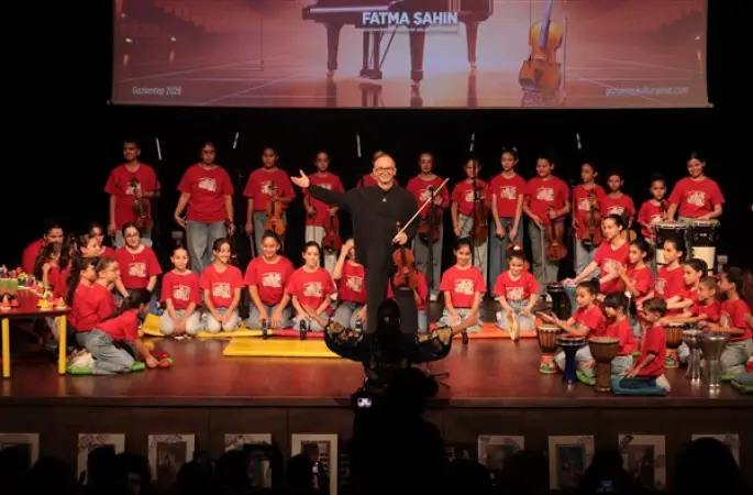 Gaziantep’te Uluslararası Çocuk Müzik Kampı tamamlandı