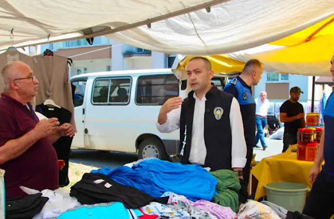 Giresun’da Aksu Pazar Yeri’nde zabıta denetimi yapıldı