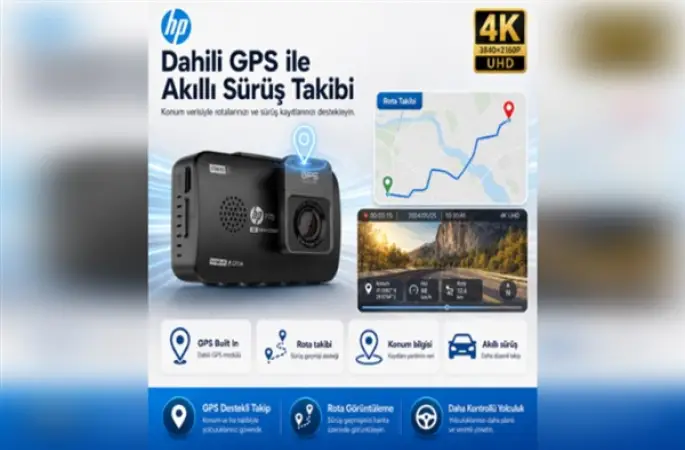 HP P70 4K araç içi kamera EVOFONE güvencesiyle satışta