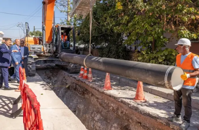 İzmir Sarnıç’ta 75 kilometrelik içme suyu şebekesi yenilendi