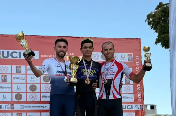 Konya Büyükşehir Belediyesporlu Ahmet Can Akpınar, Dağ Bisikleti Türkiye Şampiyonu oldu