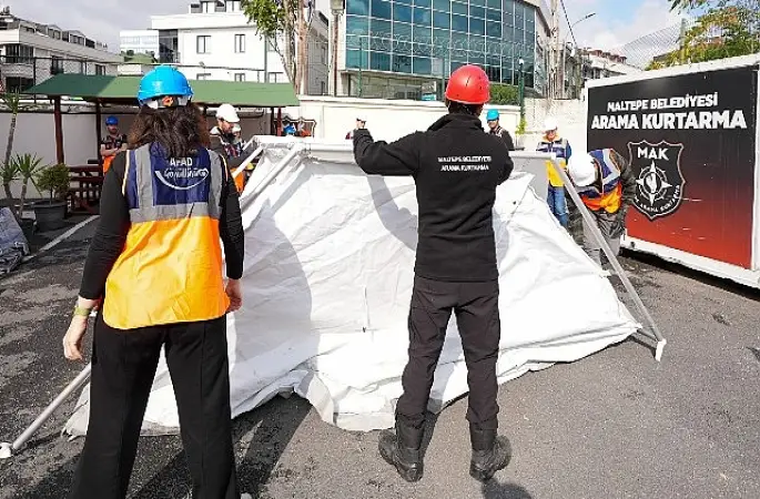 Maltepe'de afetlere karşı seferberlik sürüyor: 800 mahalle afet gönüllüsü sahada