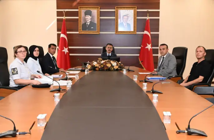 Okul Güvenliği Değerlendirme Toplantısı, Vali Aktaş başkanlığında yapıldı
