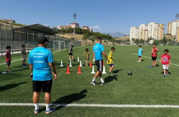 Pamukkale’de ücretsiz yaz spor kurslarına yoğun ilgi