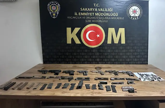 Sakarya’da silah kaçakçılığı operasyonunda bir şüpheli yakalandı