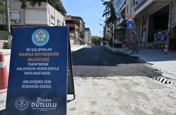 Soma Turgutalp Mahallesi ilk kez sıcak asfaltla buluşuyor