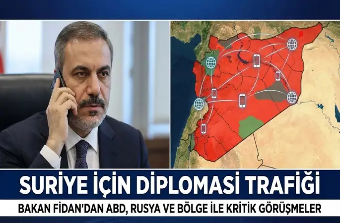 Suriye’de Kırmızı Alarm: Bakan Fidan’dan ABD, Rusya ve Bölge Başkentleriyle Kritik "Kırmızı Hat" Diplomasisi
