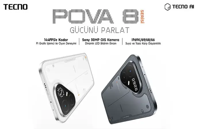 TECNO POVA 8 Serisi Türkiye'de Satışta!