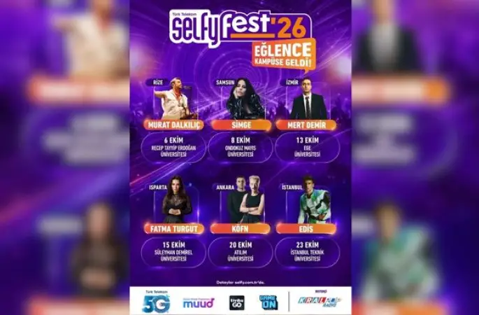 Türk Telekom Selfyfest’26 ile kampüslerde festival coşkusu başlıyor