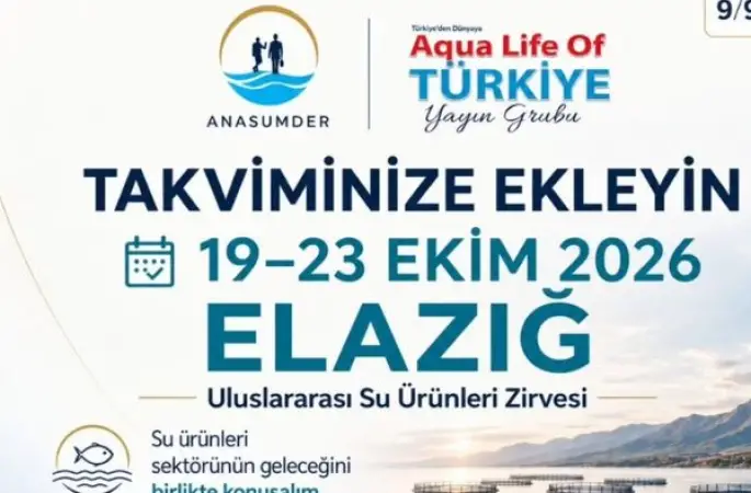 Uluslararası Su Ürünleri Zirvesi 19-23 Ekim’de Elazığ’da düzenlenecek